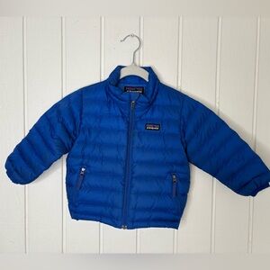 Patagonia Kids Puffer Goose Down Jacket Blue Size 18 mos